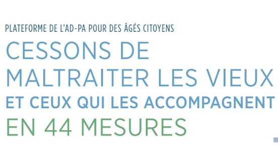Cessons de maltraiter les vieux